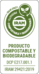 IRAM Producto compostable y biodegradable