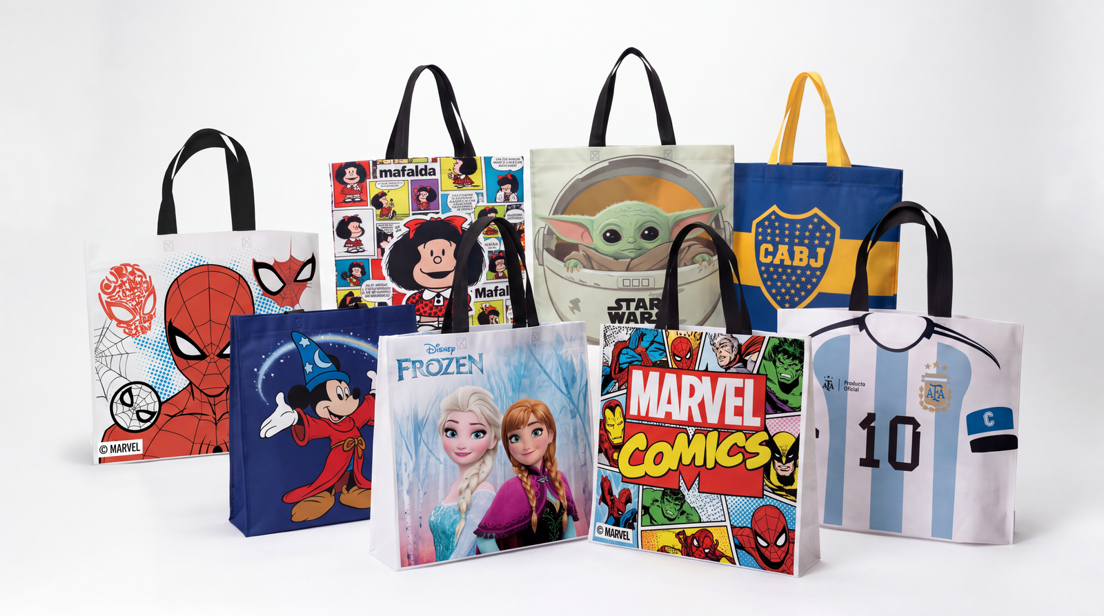 Bolsas reutilizables con licencias oficiales Ecofactory