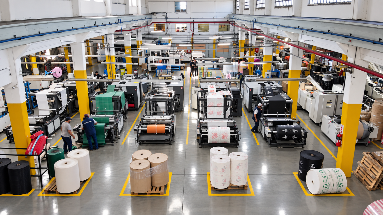 Interior de la planta de producción de Ecofactory