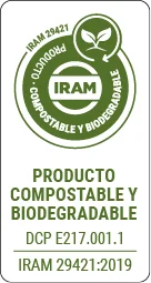 IRAM 29421, material compostable